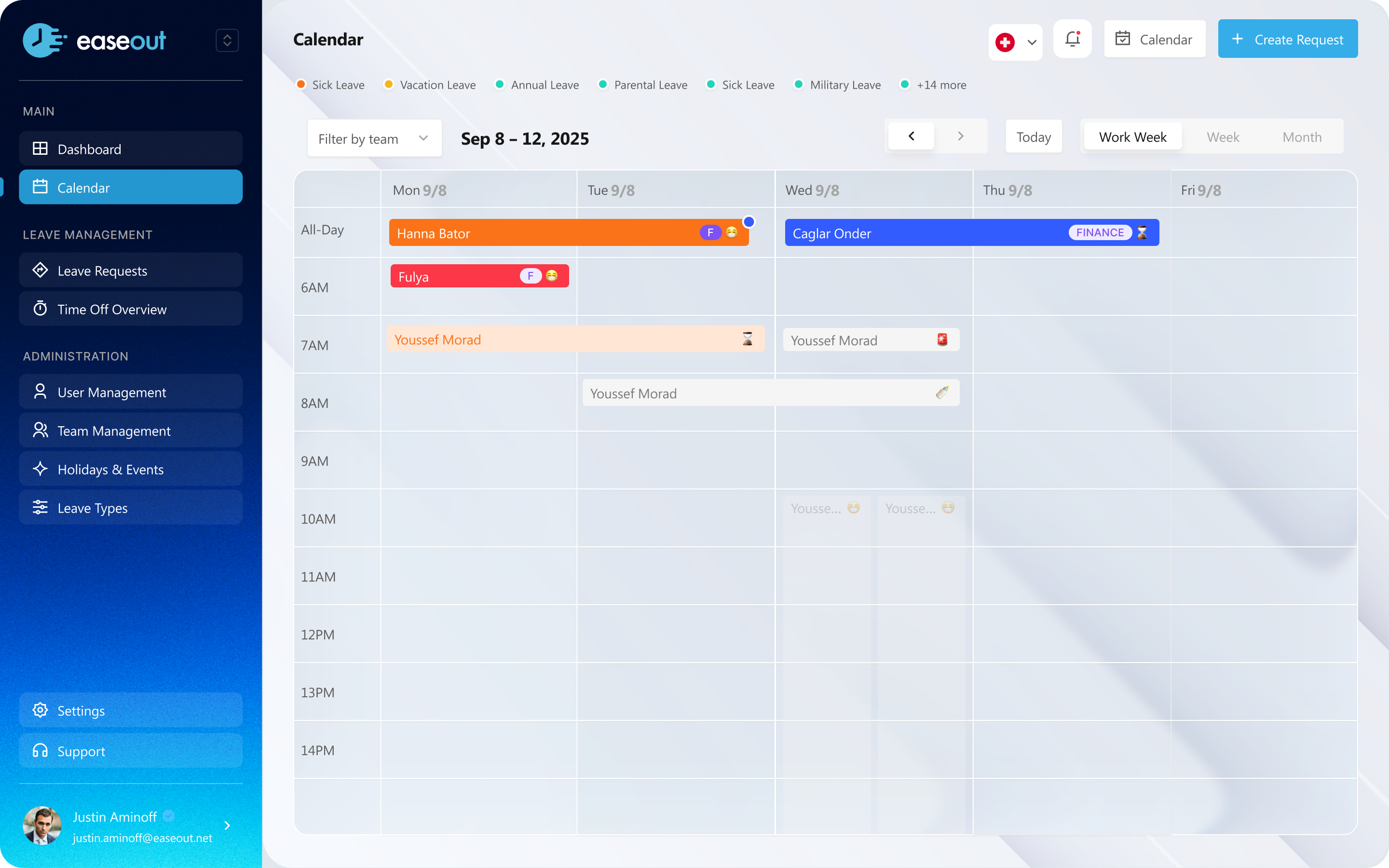 easeout Dashboard — Microsoft Teams